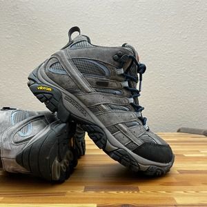 Merrell Women's Size 8.5 MOAB 2 II Granite Mid Hiking Trail Boots